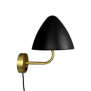 Dyberg Larsen Oulu Wall Lamp Black/ Brass