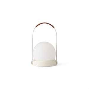Audo Carrie Portable Lamp Steel/Ivory/Leather