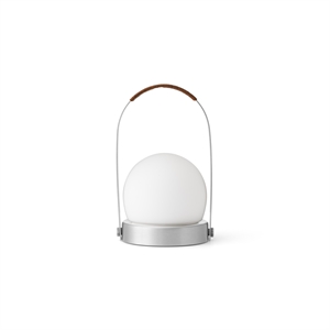 Audo Carrie Portable Lamp Brushed Aluminum/Leather
