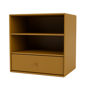 Montana Mini 1005 Bookcase with Drawer Amber