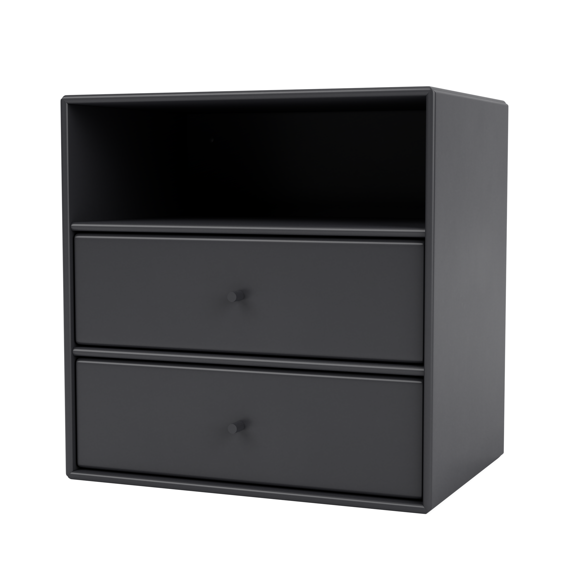 Montana Mini 1006 Bookcase with 2 Drawers Anthracite