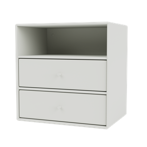 Montana Mini 1006 Bookcase with 2 Drawers Nordic