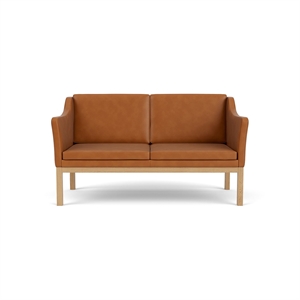 FDB Furniture L45 2-Seater Sofa Cognac