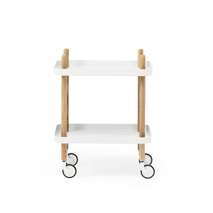 Normann Copenhagen Block Trolley White/ Ash Wood