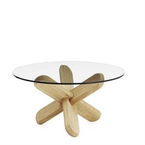 Normann Copenhagen Ding Table Glass/Oak