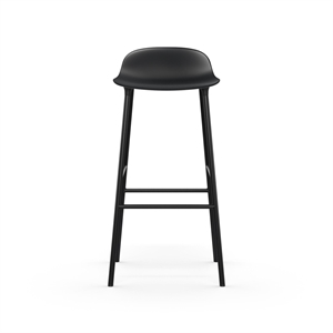 Normann Copenhagen Form Bar Stool H75 cm Black/ Black Steel