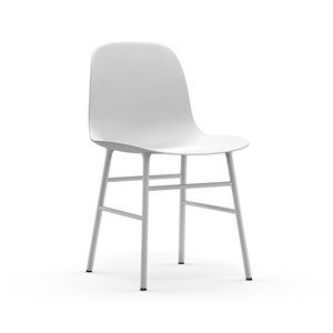 Normann Copenhagen Form Dining Chair White/ White Steel
