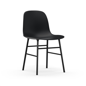 Normann Copenhagen Form Dining Chair Black/ Black Steel