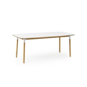 Normann Copenhagen Form Dining Table 95 x 200 cm White/ Oak