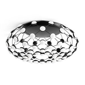 Luceplan Mesh Ceiling Light Ø72 Black