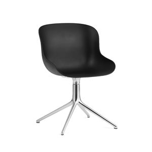 Normann Copenhagen Hyg Swivel Chair Aluminum/ Black