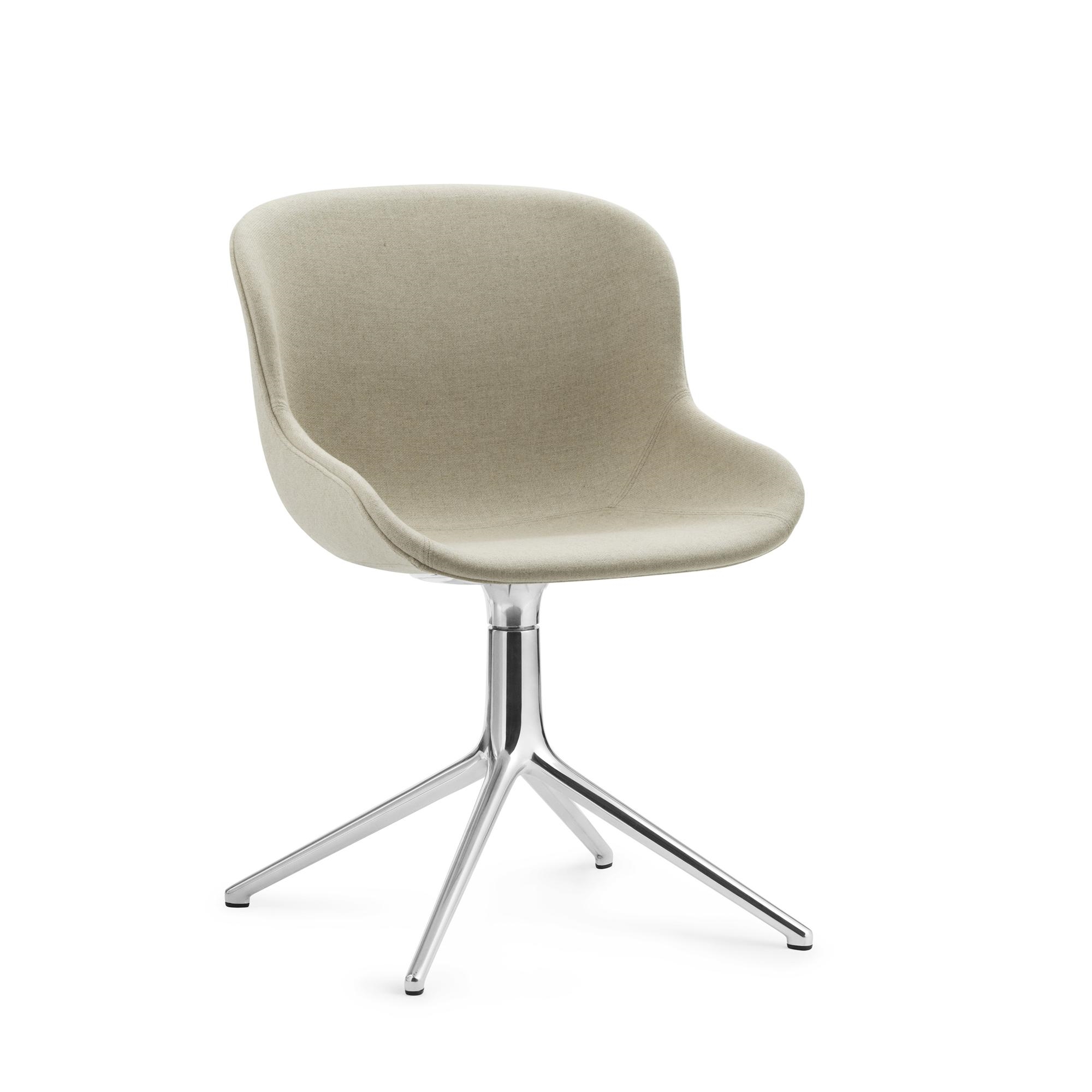 Normann Copenhagen Hyg Swivel Chair Upholstered Aluminum/ Main Line Flax MLF20