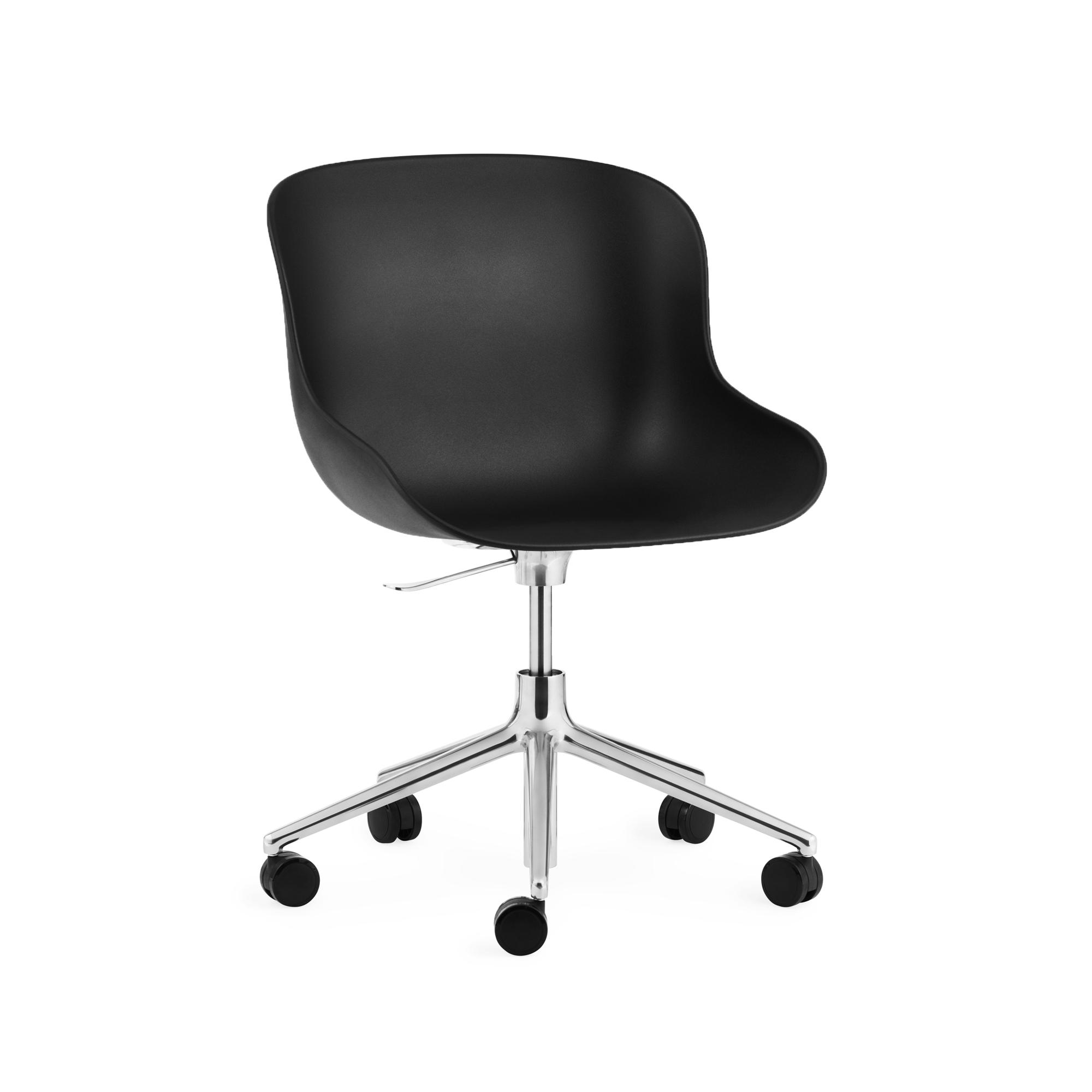 Normann Copenhagen Hyg Office Chair W. Wheels Aluminum/ Black