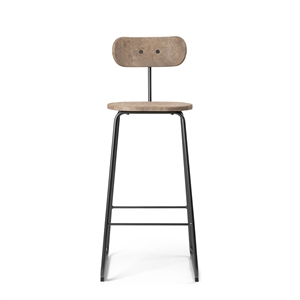 Mater Earth Bar Stool With Backrest 74 cm Coffee Light