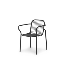 Normann Copenhagen Vig Outdoor Chair with Armrests Black