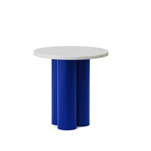 Normann Copenhagen Your Side Table Blue/ White Carrara