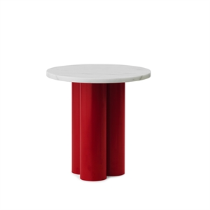 Normann Copenhagen Your Side Table Red/ White Carrara