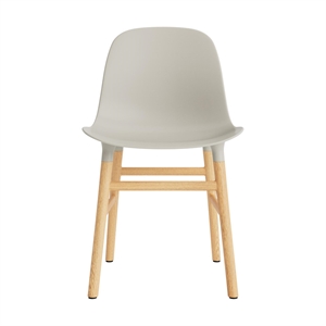 Normann Copenhagen Form Dining Chair Light Gray/Oak