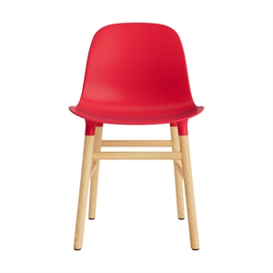 Normann Copenhagen Form Dining Chair Bright Red/Oak