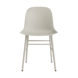Normann Copenhagen Form Dining Chair Light Gray/Steel