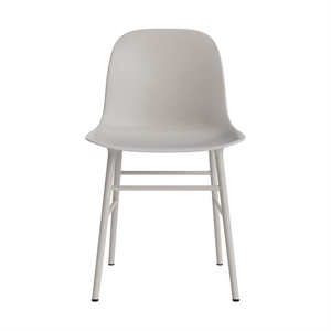 Normann Copenhagen Form Dining Chair Warm Gray/Steel