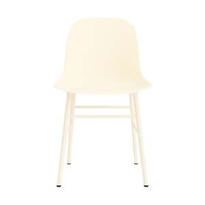 Normann Copenhagen Form Dining Table Chair Cream/Steel