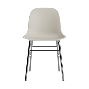 Normann Copenhagen Form Dining Chair Light Gray/ Chrome