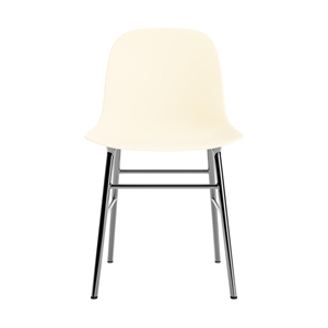 Normann Copenhagen Form Dining Chair Crème/ Chrome