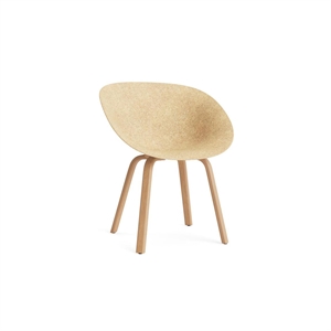 Normann Copenhagen Matt Dining Chair With Armrests Hemp