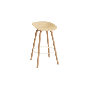 Normann Copenhagen Matt Bar Stool 75 cm Beech/ Cream/Hemp