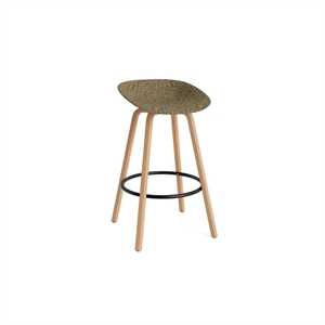 Normann Copenhagen Matt Bar Stool 75 cm Beech/ Black/Seaweed