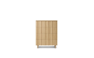 Normann Copenhagen Rib Cabinet With 4 Drawers Oak