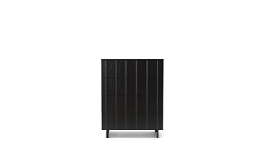 Normann Copenhagen Rib Cabinet With 4 Drawers Soft Black