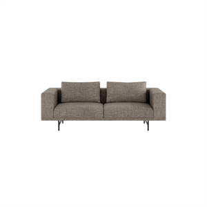Vipp Loft 2-Person Sofa Bark Umber/ Off White/ Black