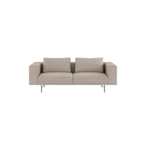 Vipp Loft 2-Person Sofa Brook Beige/ Chestnut/Stainless Steel