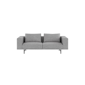 Vipp Loft 2-Person Sofa Brook Gray Melange/ Black