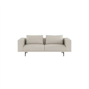 Vipp Loft 2-Seater Sofa Wavy Off White/ Light Gray/ Black