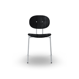 Sibast Furniture Piet Hein Dining Chair Chrome Black Oak