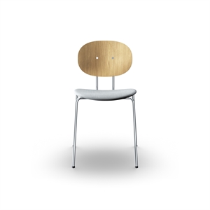 Sibast Furniture Piet Hein Dining Chair Chrome Oak and Remix 123