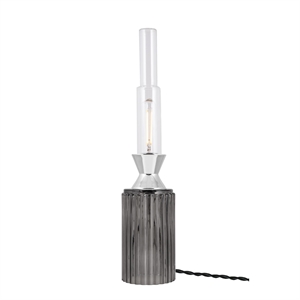 Globen Lighting Ester Table Lamp Smoke/ Chrome