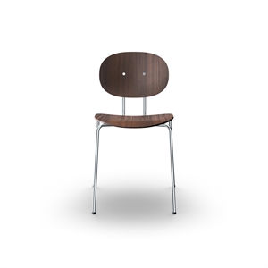 Sibast Furniture Piet Hein Dining Chair Chrome Walnut