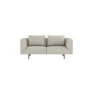 Vipp Chimney 2-Seater Sofa Bark Off White/ Light Gray/ Black