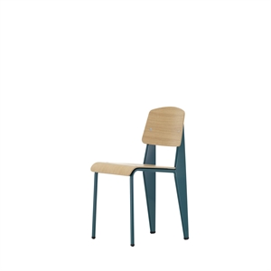 Vitra Standard Dining Chair Prouvé Bleu Dynasty/Oak