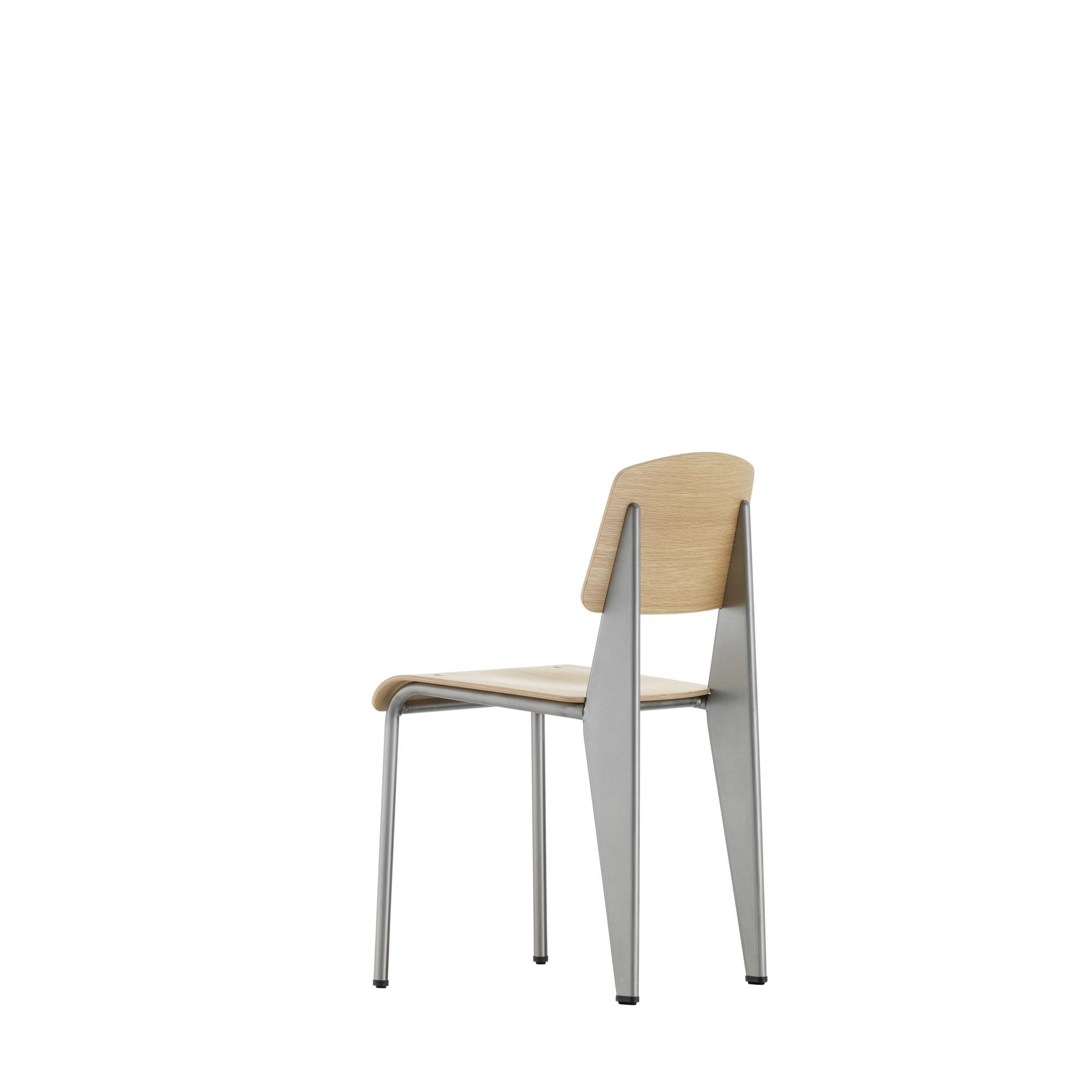 Vitra Standard Dining Chair Prouvé Métal Brutoak Andlight