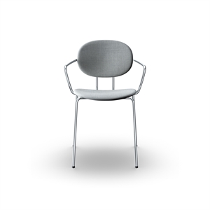 Sibast Furniture Piet Hein Dining Chair Chrome with Armrests Remix 123