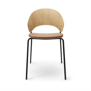 Eva Solo Dosina Dining Chair Upholstered Seat Oak/Cognac/ Black