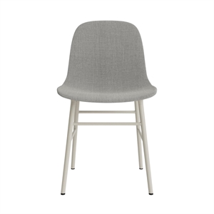 Normann Copenhagen Form Dining Chair Upholstered Group 2 Light Gray/Steel