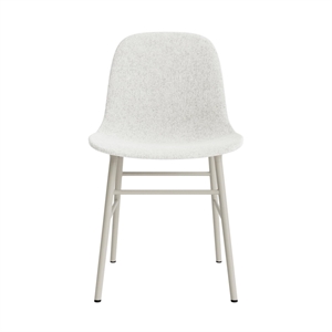 Normann Copenhagen Form Dining Chair Upholstered Group 5 Light Gray/Steel