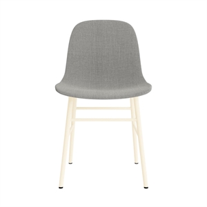 Normann Copenhagen Form Dining Chair Upholstered Group 2 Cream/ Steel