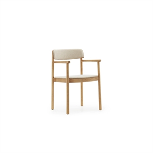 Normann Copenhagen Timb Dining Chair With Armrests Upholstered Tan/Hallingdal 220